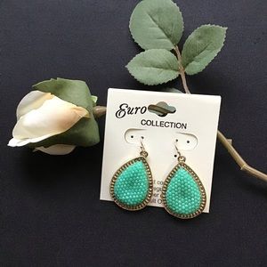 3/$15 SALE - Turquoise Dangle Earrings
